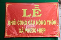 LỄ KHỞI CÔNG XÂY DỰNG CẦU BÊ TÔNG NÔNG THÔN TỪ THIỆN TẠI XÃ PHƯỚC HIỆP, HUYỆN MỎ CÀY NAM, BẾN TRE